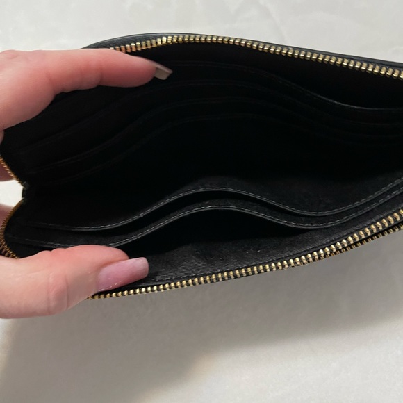 NWT black and brown Coach dual wallet - Picture 6 of 10